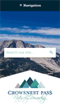 Mobile Screenshot of crowsnestpass.com