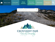 Tablet Screenshot of crowsnestpass.com